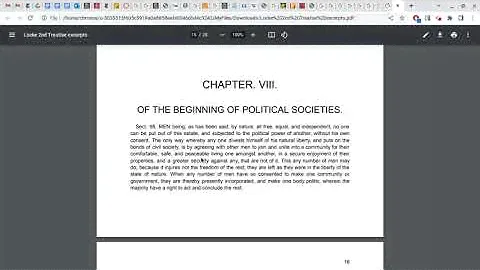 PHL 110:  Locke's Second Treatise