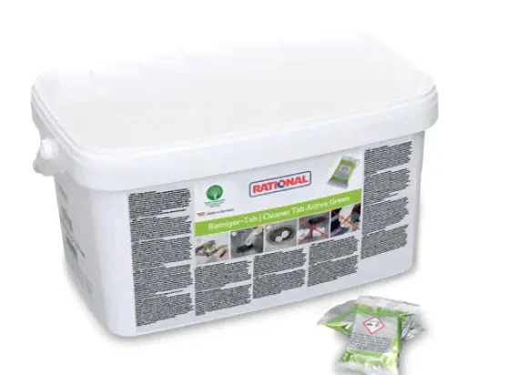 Очищающие таблетки RATIONAL Active Green, артикул 56.01.535, ведро 150 шт.