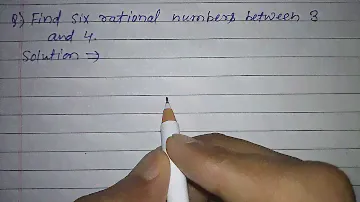 Find six rational numbers between 3 and 4