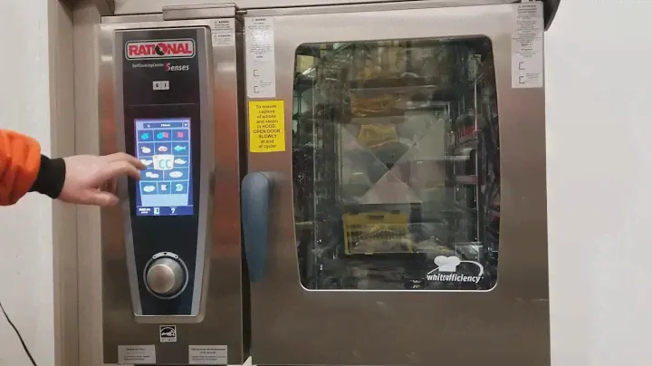 Video Preview: Lot 3, Rational 1/2 size Combi Oven with Collection hood and Stand, SCC WE 61