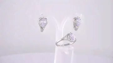 Комплект: Серьги арт.34816258Плф и Кольцо арт.24816258Плф