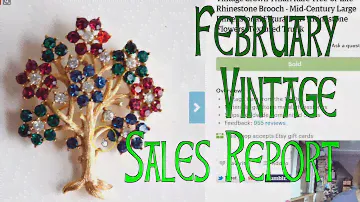 Diggin' with Dirty Girl S6E4: February 2017 Vintage Sales Report Etsy & Ebay